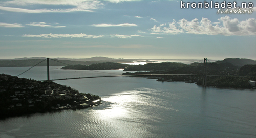 Askybrua, retning vest Asky bridge, to the island north-west of the city Bergen