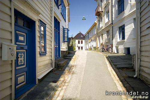 Bergenssmau Traditional narrow city street (smau) characteristic of the city of Bergen