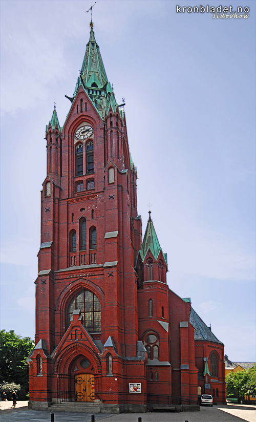 Johanneskirken, fr inngangssida St. John's Church in Bergen, frontal view