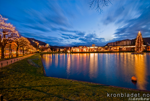 Lille lungegrdsvann, nattbilete Lille lungegrdsvann by night